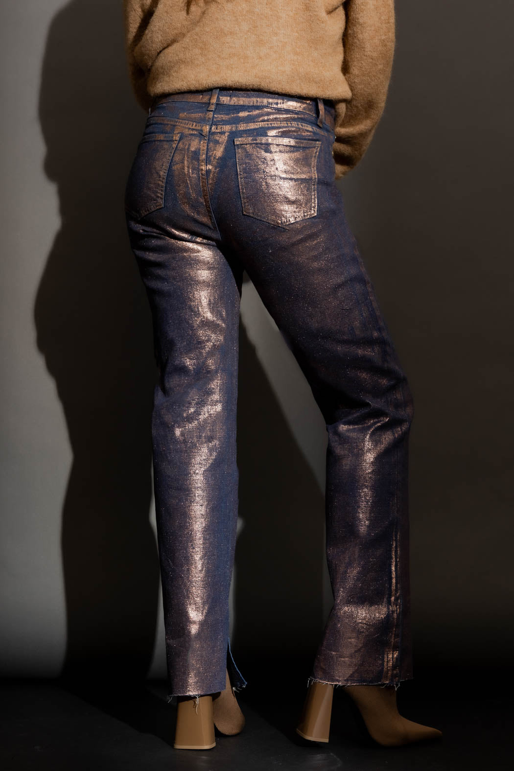 Copper Foil Denim Jean