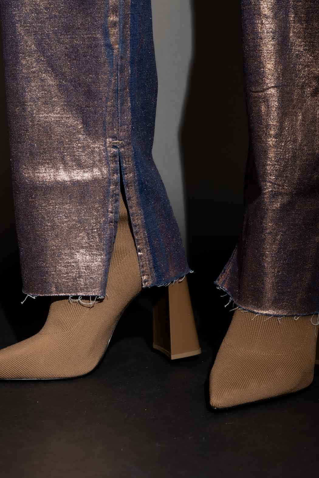 Copper Foil Denim Jean