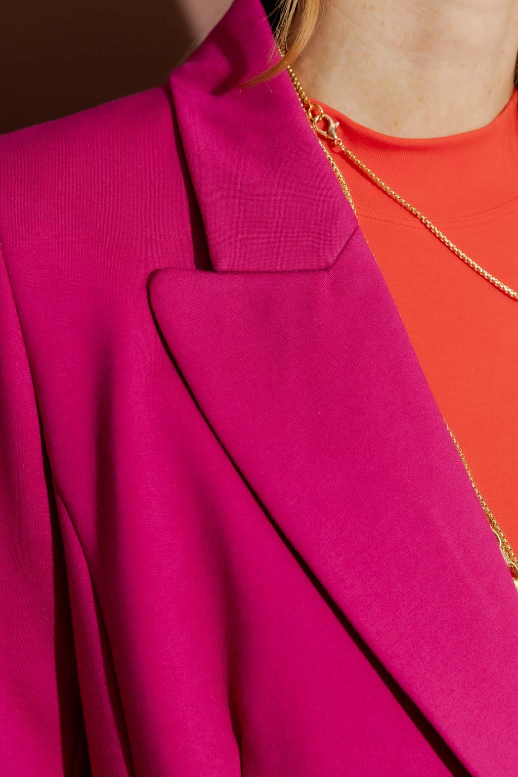 Raspberry Ponte Sisca Blazer