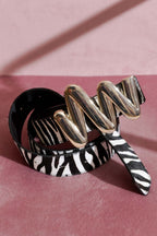 Zebra Gold Mm Belt Zebra L/Xl