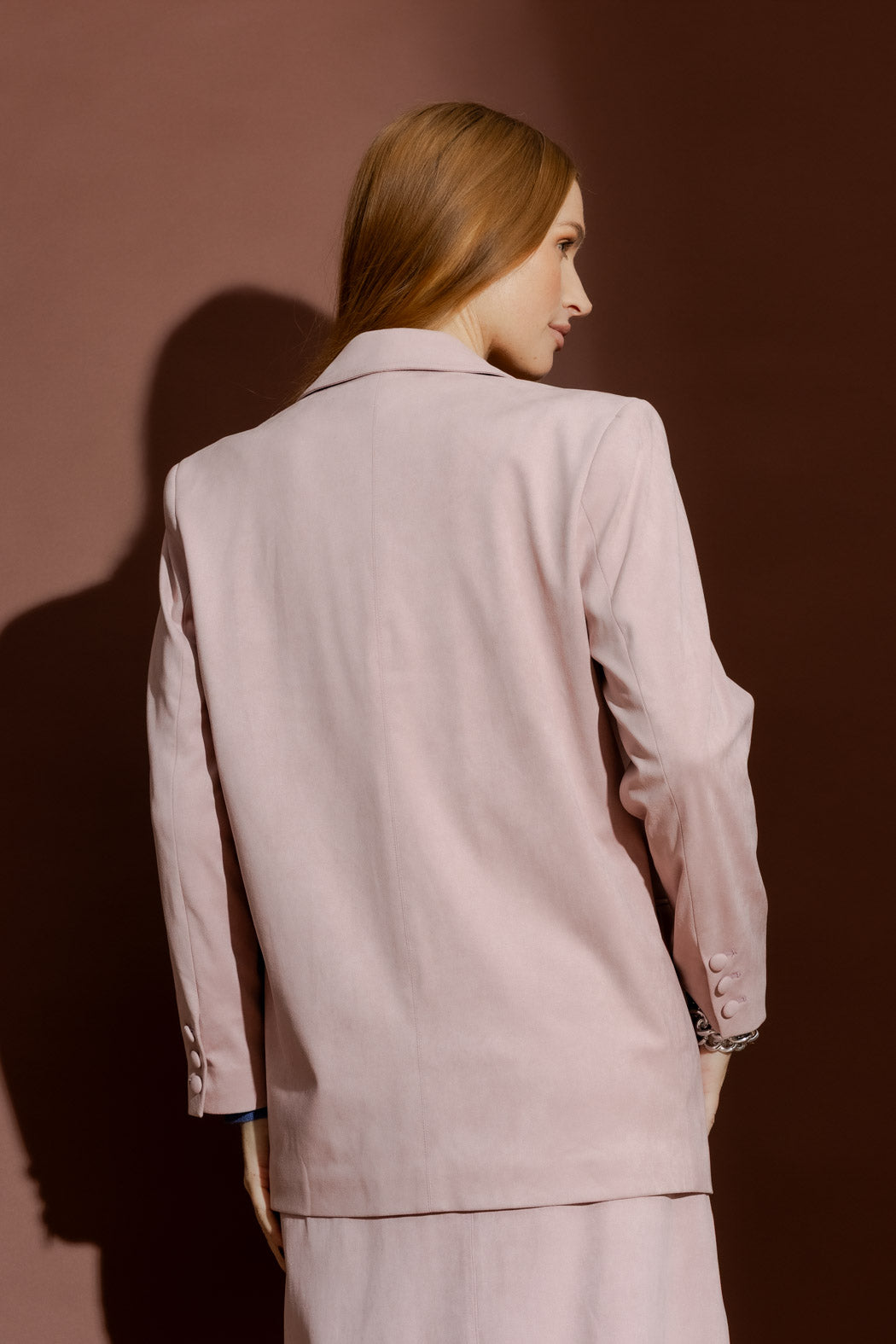 Pink Suede Blazer