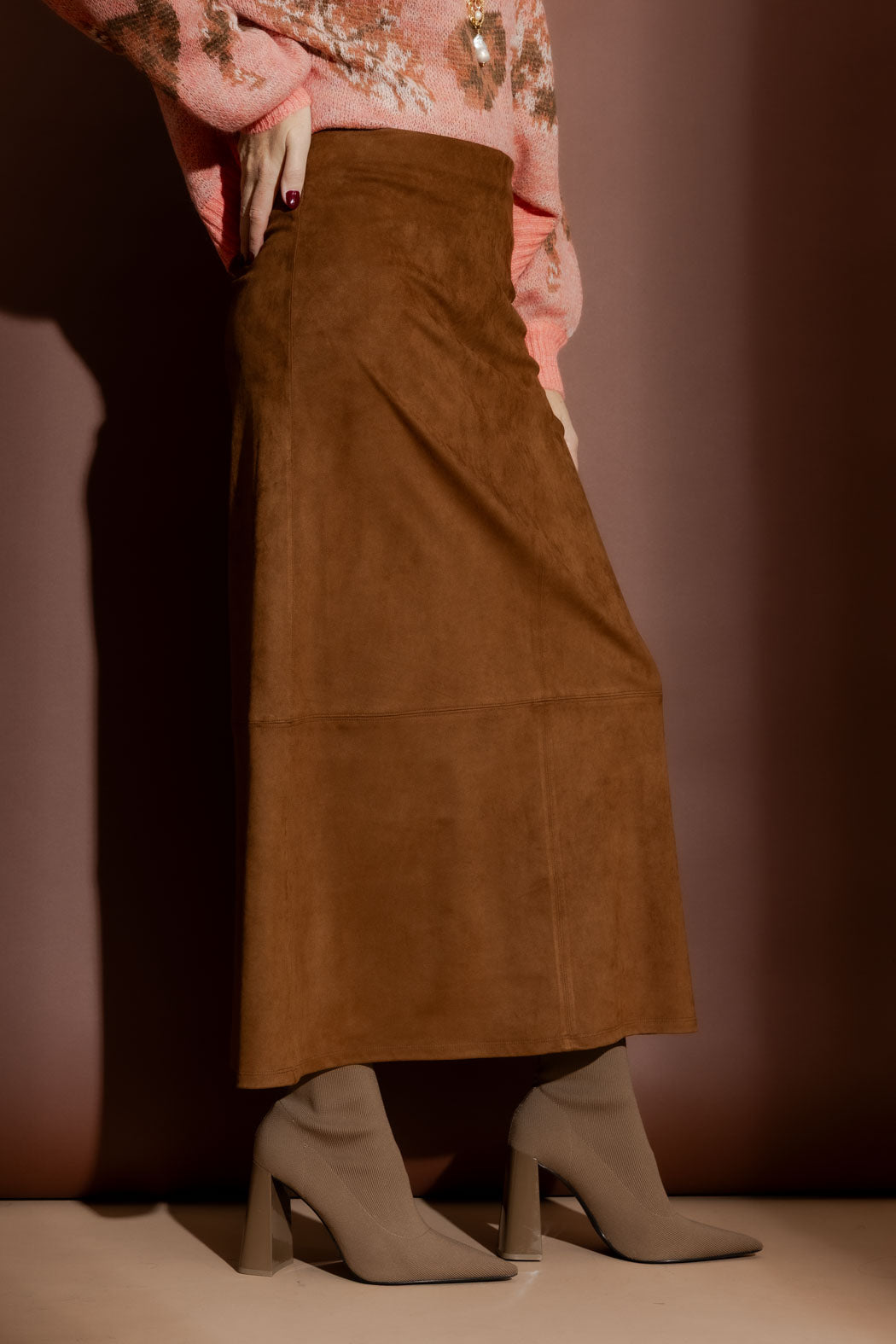 Tan Suede Skirt