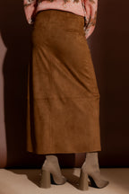 Tan Suede Skirt