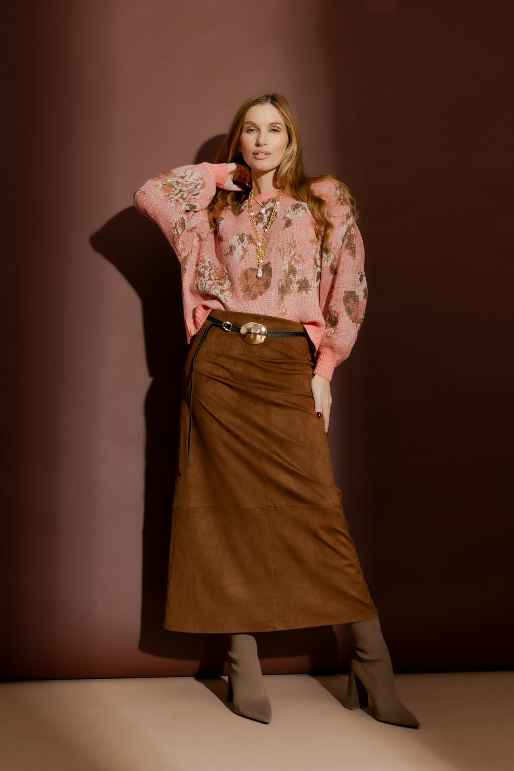 Tan Suede Skirt