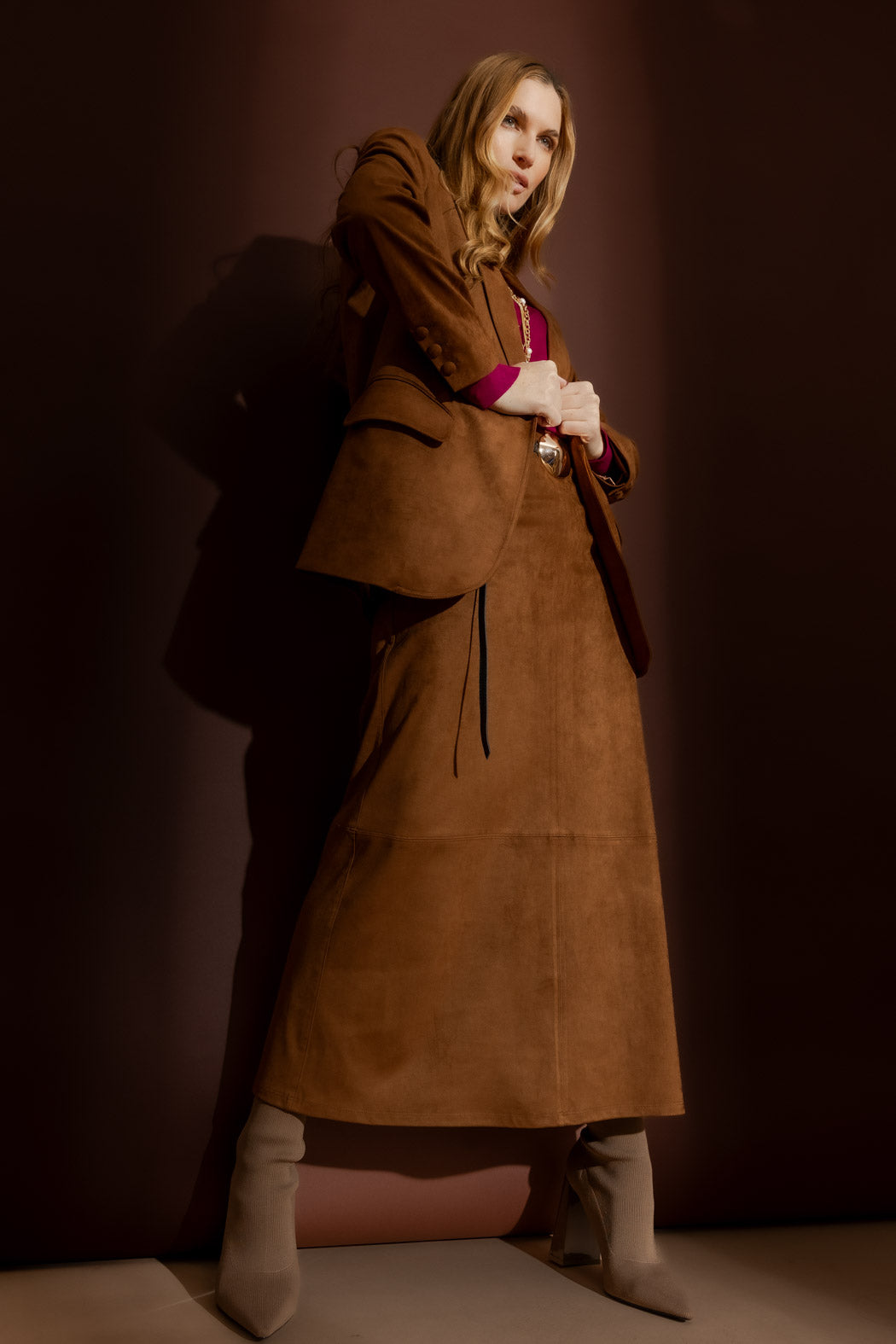 Tan Suede Skirt