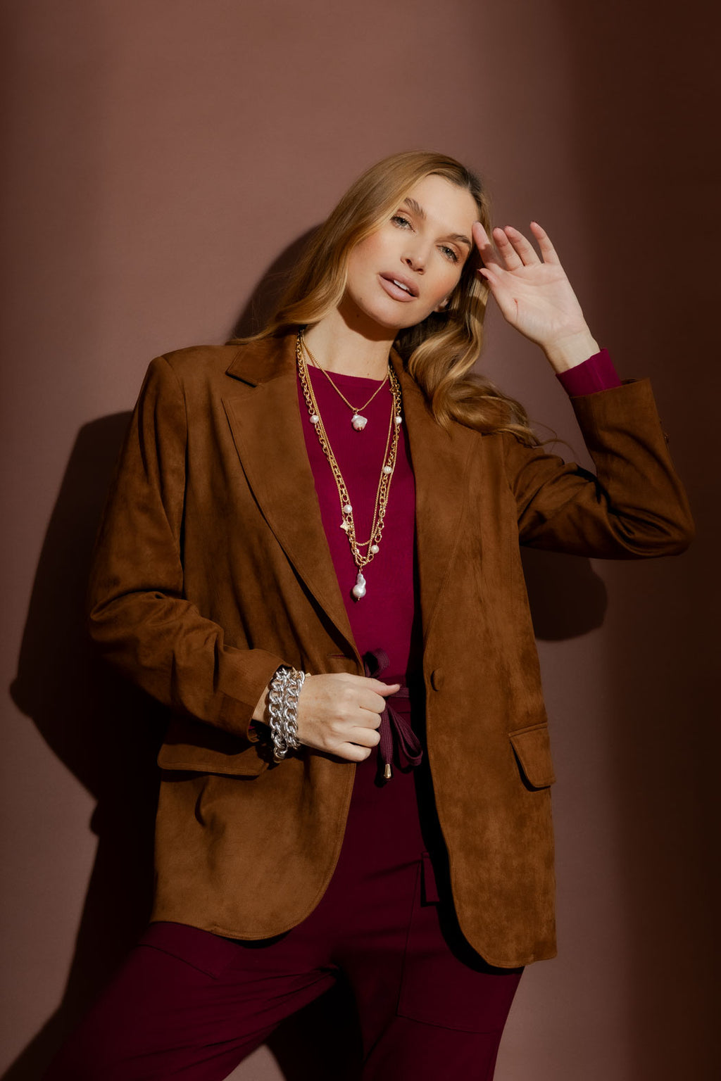 Tan Suede Blazer
