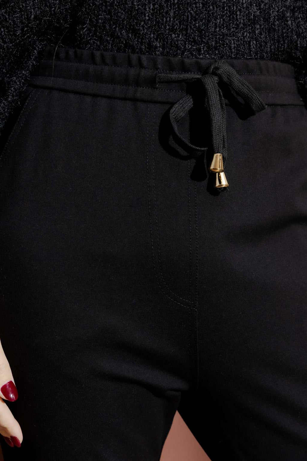 Black Ponte Jogger Pant