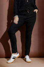 Black Ponte Jogger Pant
