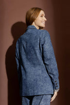 Blue Marble Denim Blazer