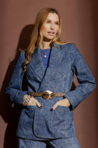 Leopard Gold Dome Belt Leopard L/Xl