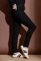 Black Ponte Jogger Pant