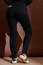 Black Ponte Jogger Pant