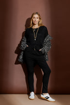 Black Ponte Jogger Pant