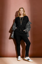 Black Ponte Jogger Pant