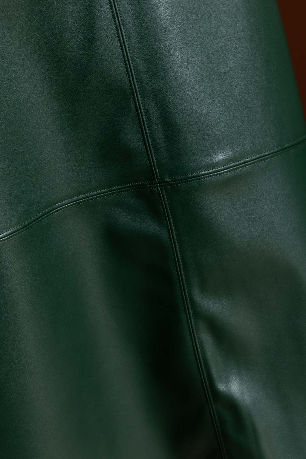 Forest Faux Leather Skirt