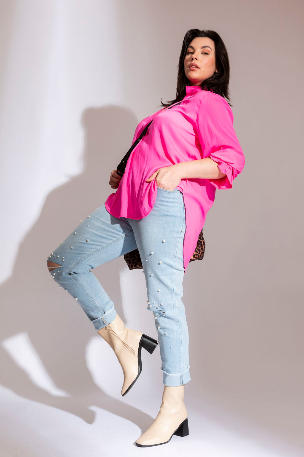 Hot Pink Femme Blogger Shirt
