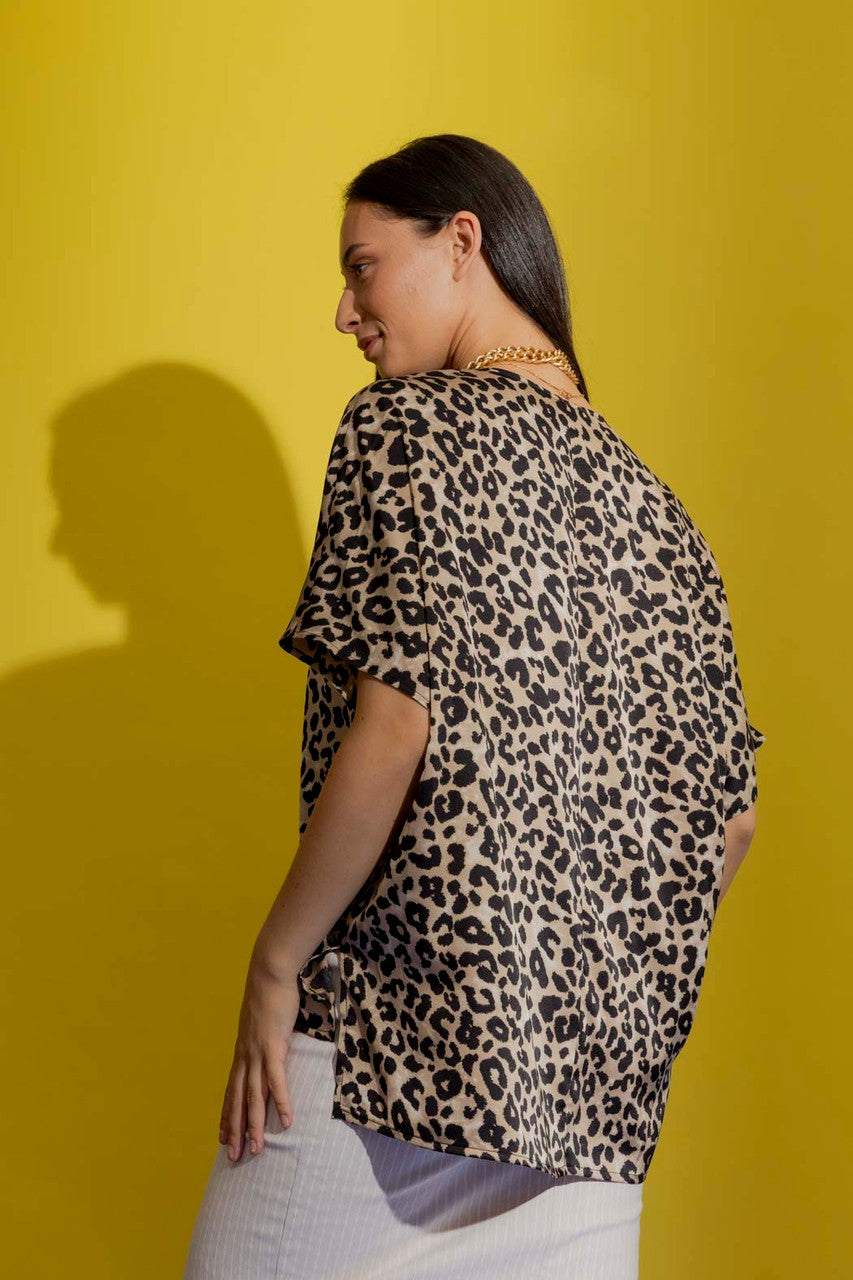 Leopard Bondi Top Animal