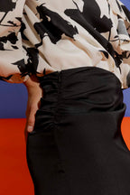 Black Tie Waist Skirt