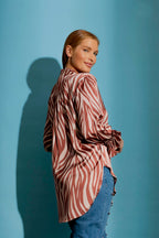 Sienna Zebra Femme Blogger Shirt