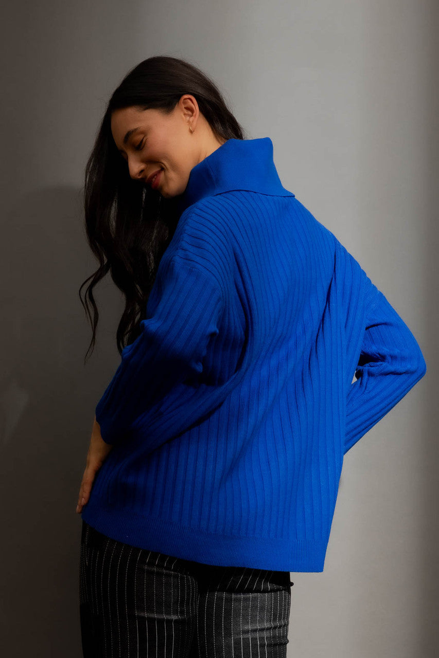 Cobalt Cowl Neck Jumper Cobalt S/M