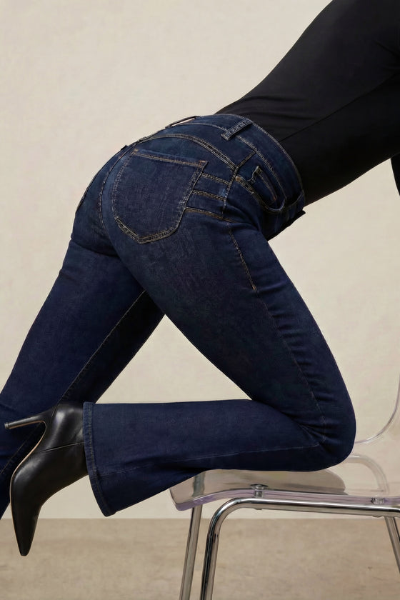 Dark Denim Booty Sculpt Flare Miracle Jean