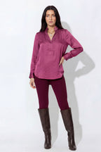 Deep Rose Glow Milan Blogger Shirt