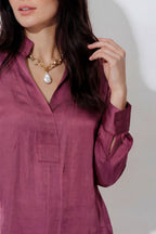 Deep Rose Glow Milan Blogger Shirt