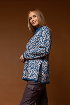 Navy / Pink Rose Jumper - FINAL SALE