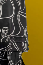 Black/White Frill Bell Cami