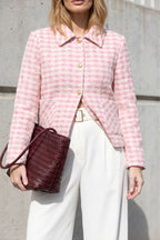 Pink Collins Jacket