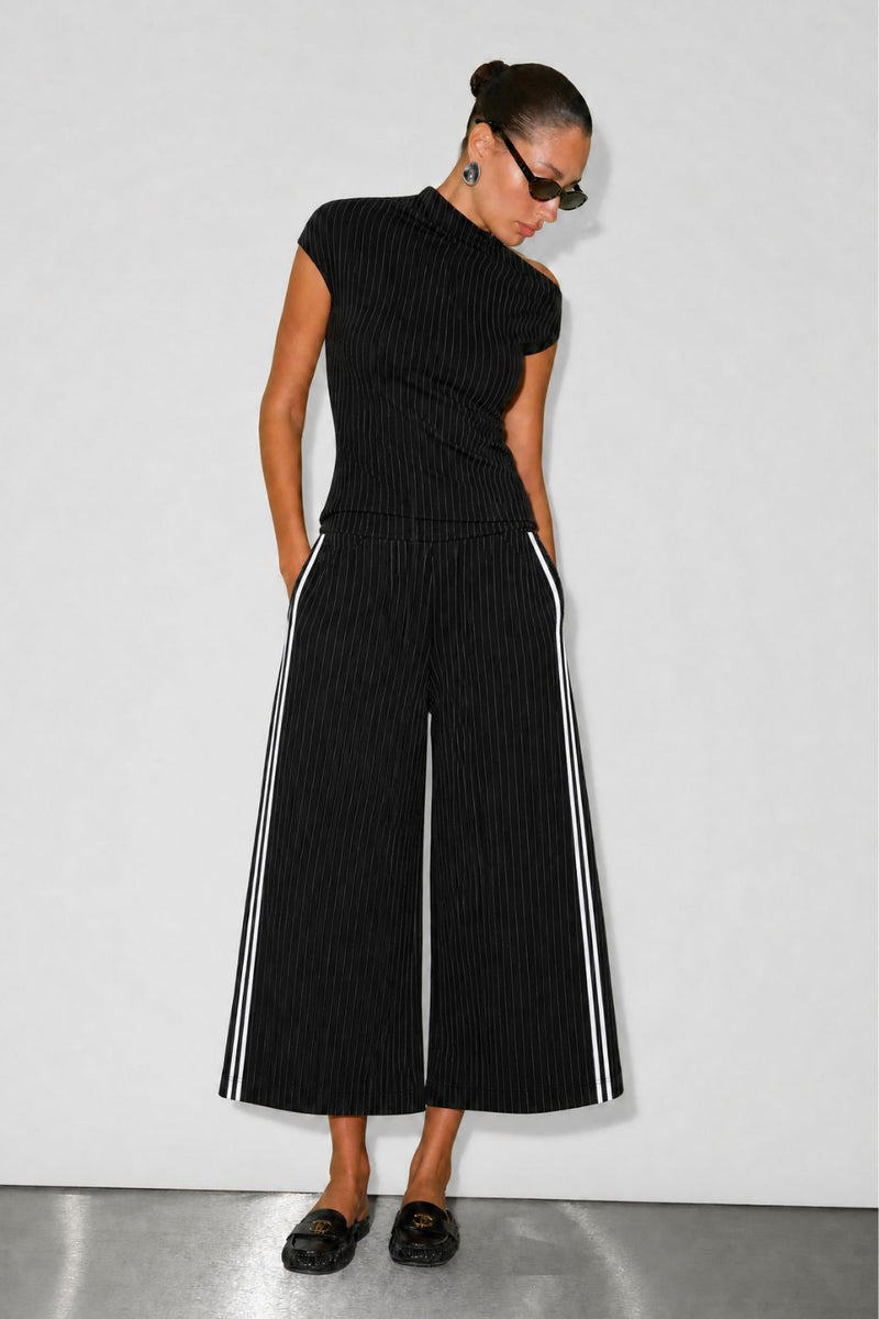 Pinstripe Jet Culotte