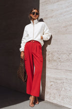 Red Euro Cleo Cargo Pant