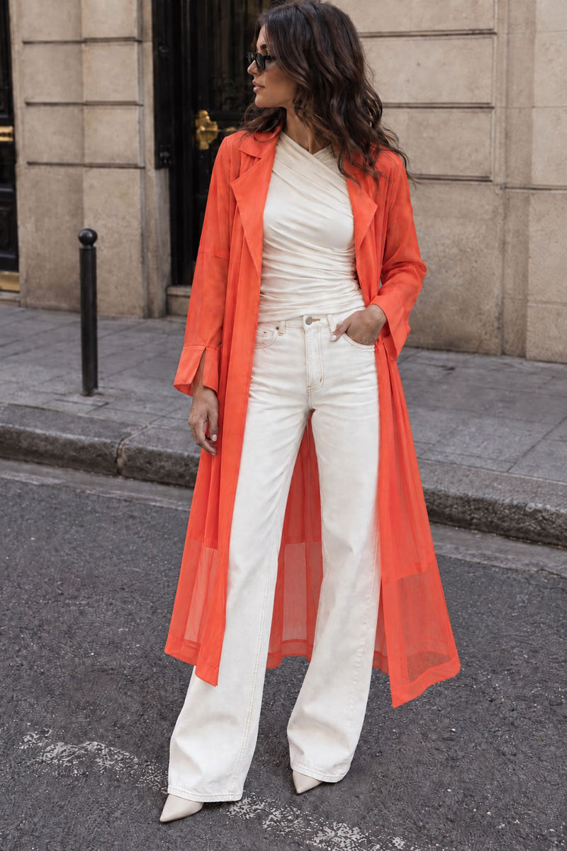 Tangello Viscose Trench Coat