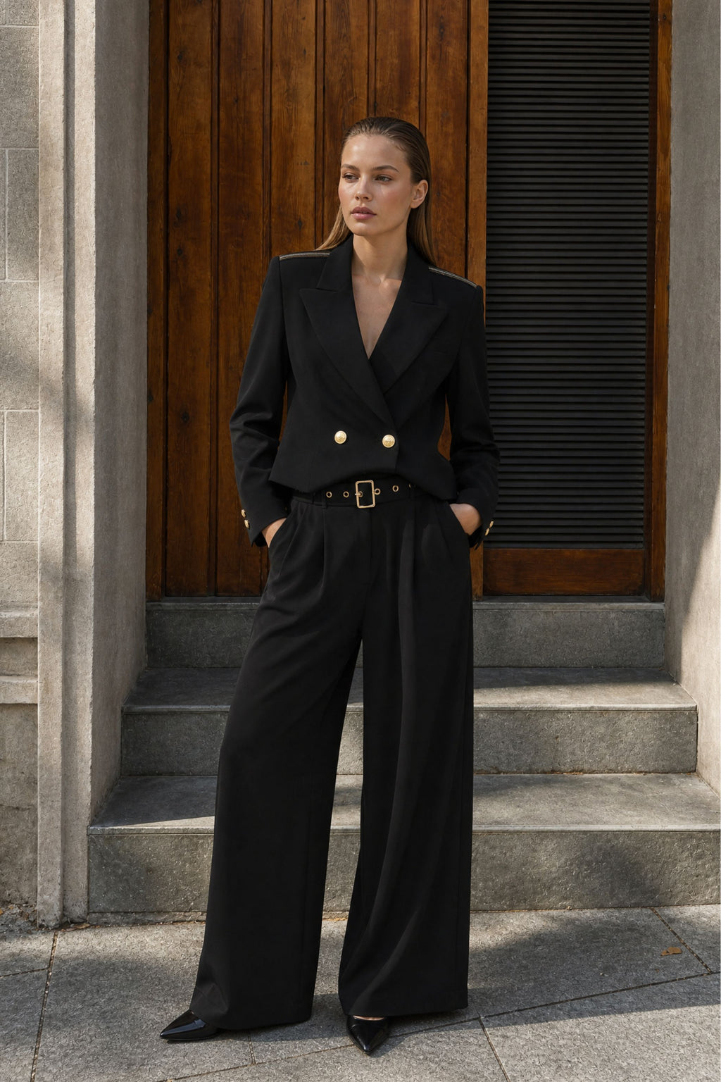 Black Euro Cleo Pant