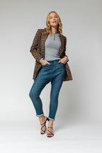 Grey Sparkle Crew Top