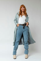 Light Chambray Animal Cargo Jeans