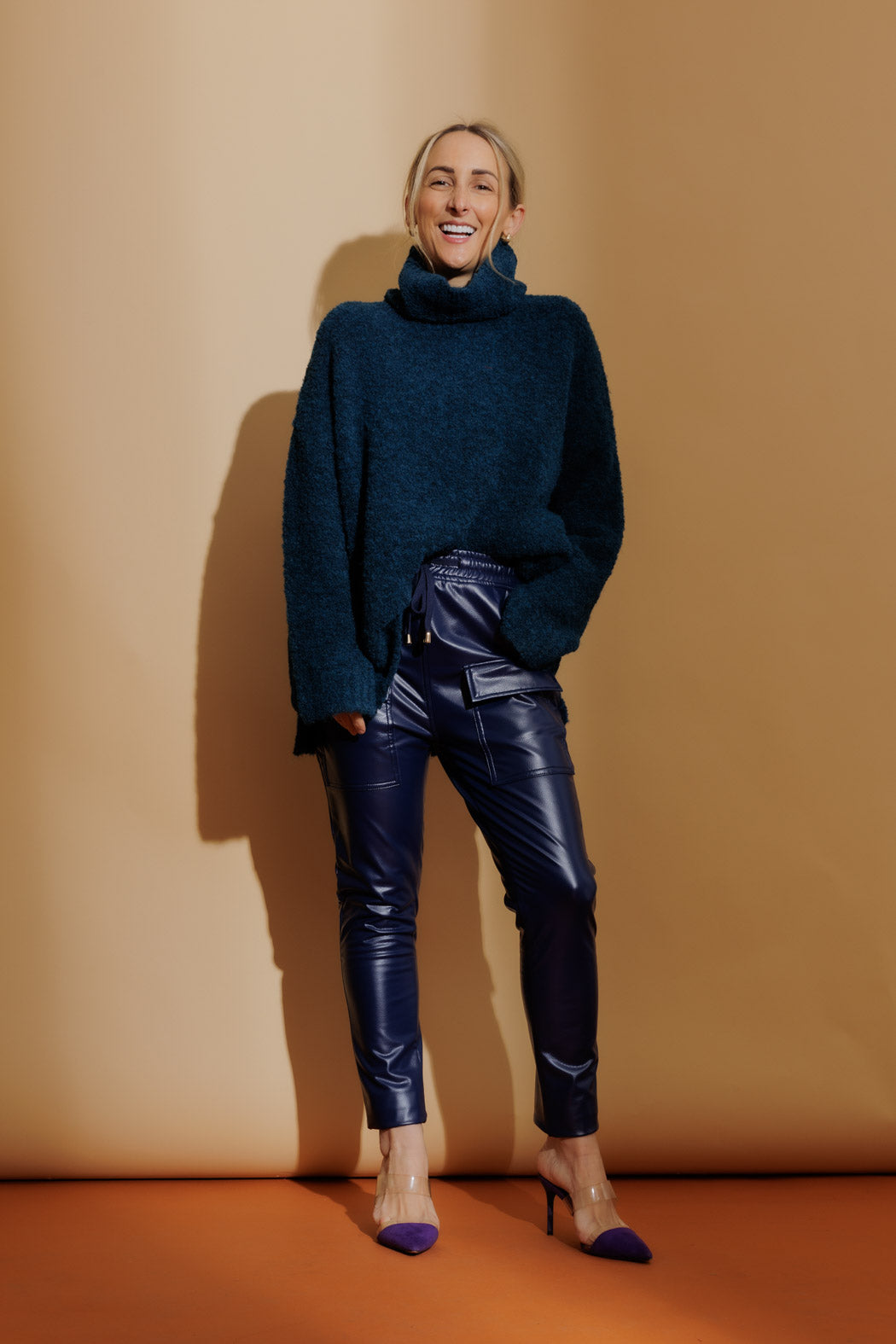 Midnight Coated Jogger Pant