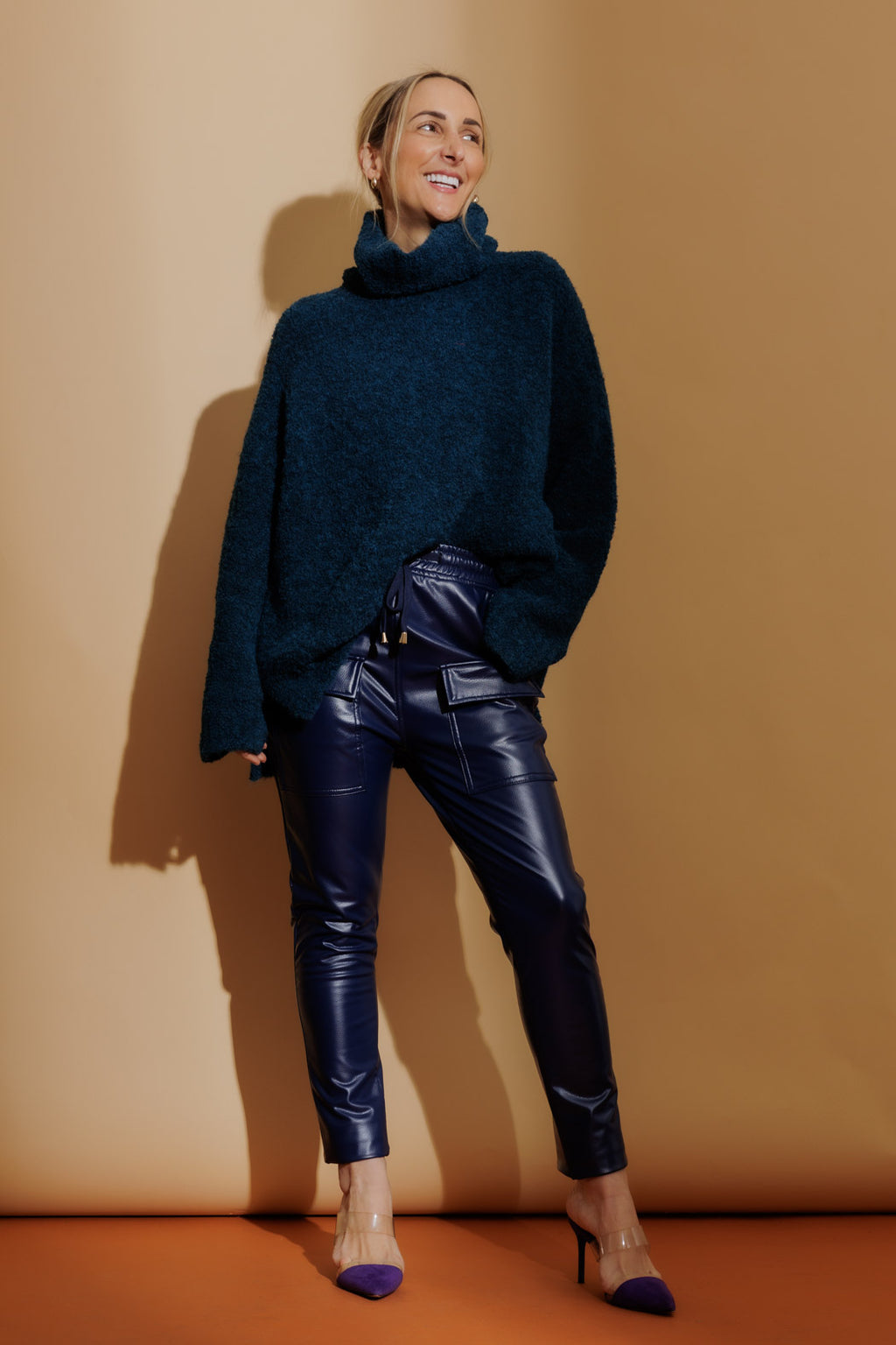 Midnight Coated Jogger Pant