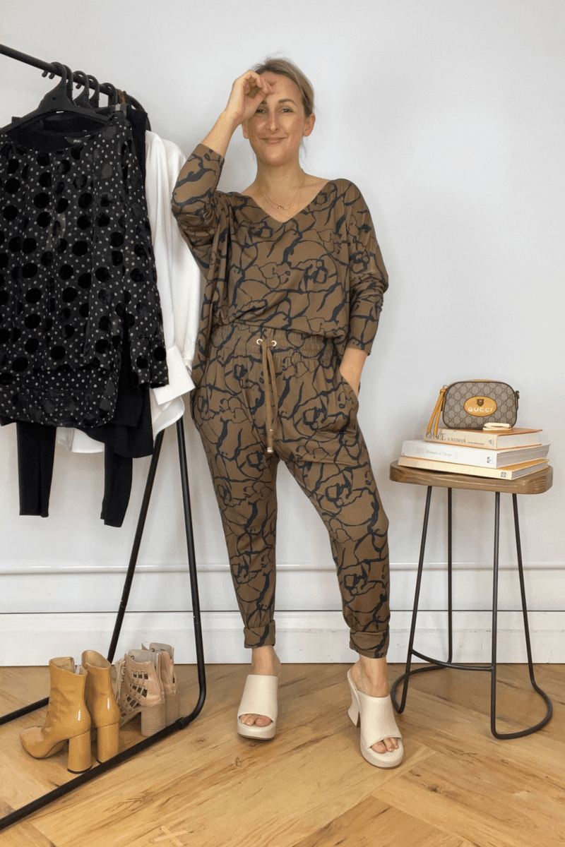Mocha Bamboo Slouch Top - FINAL SALE