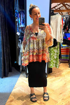 Red Tiered Blouse - FINAL SALE