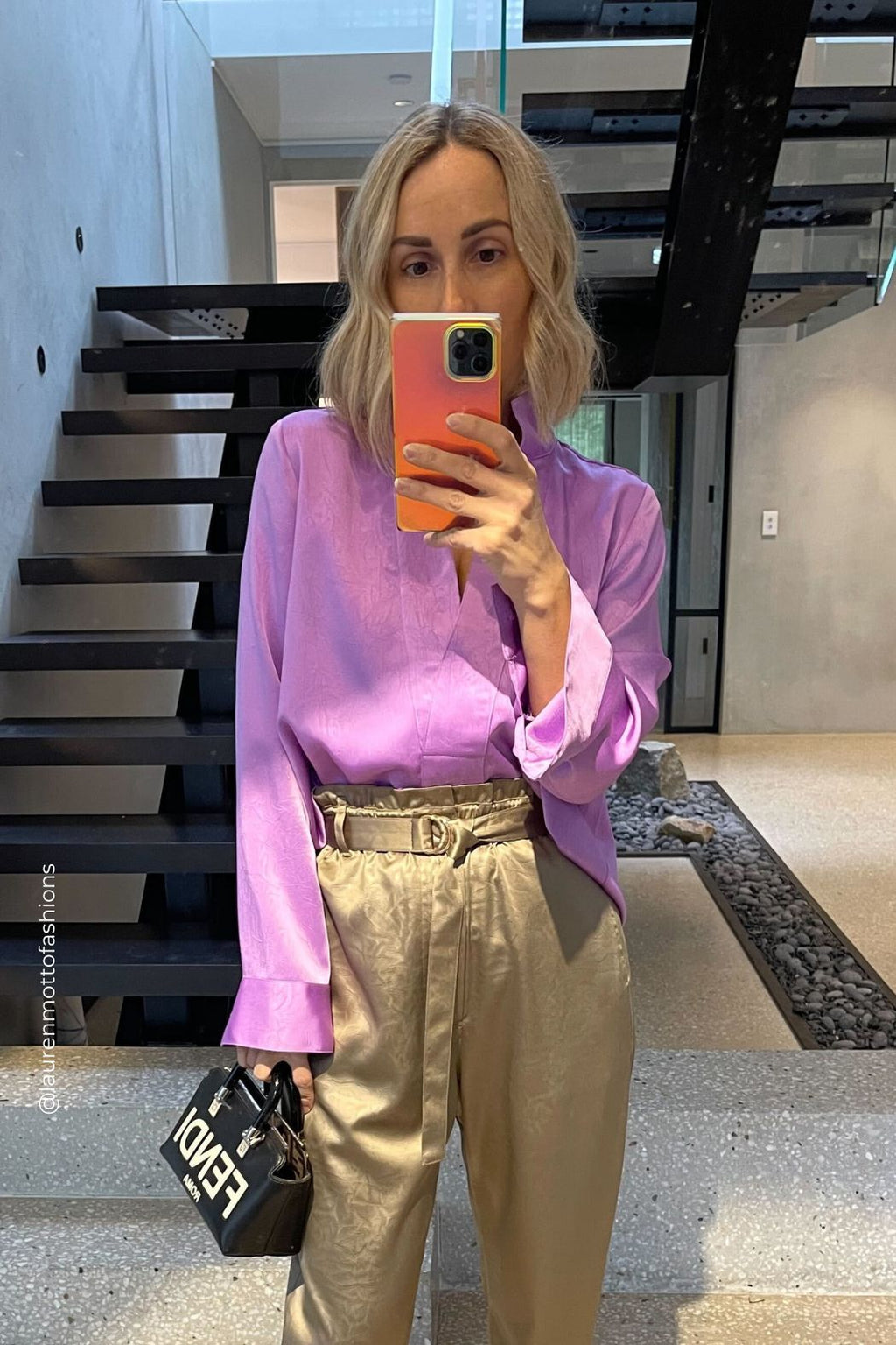 Lilac Milan Blogger Shirt