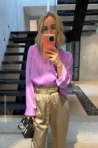 Lilac Milan Blogger Shirt