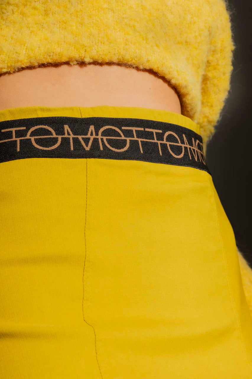 Chartreuse Bengaline Balloon Skirt