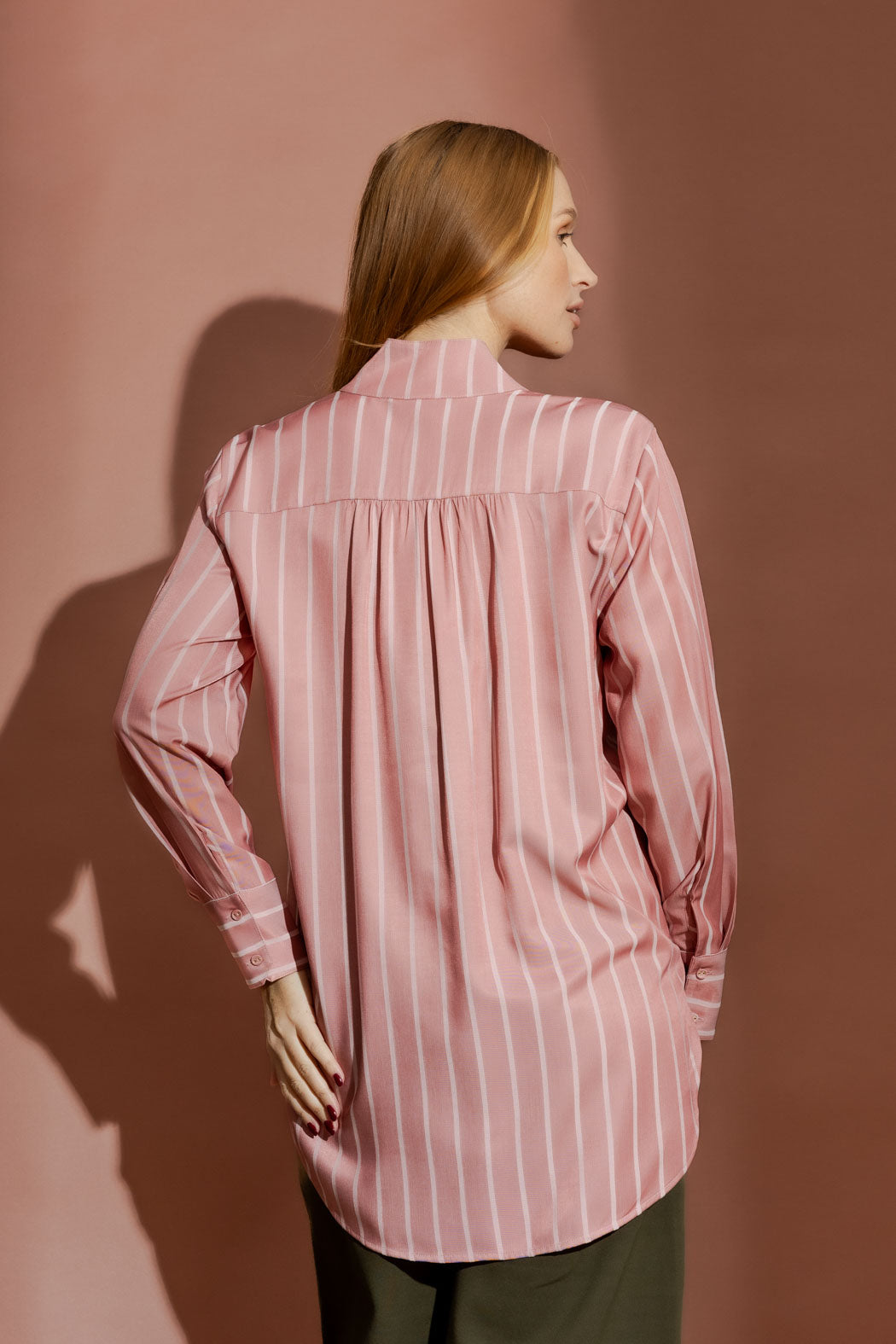 Pink Stripe Blogger Shirt Pink Stripe