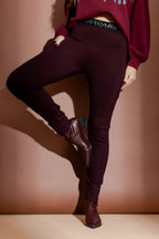 Burgundy Ponte Sport Miracle Pant
