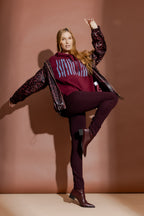 Burgundy Ponte Sport Miracle Pant