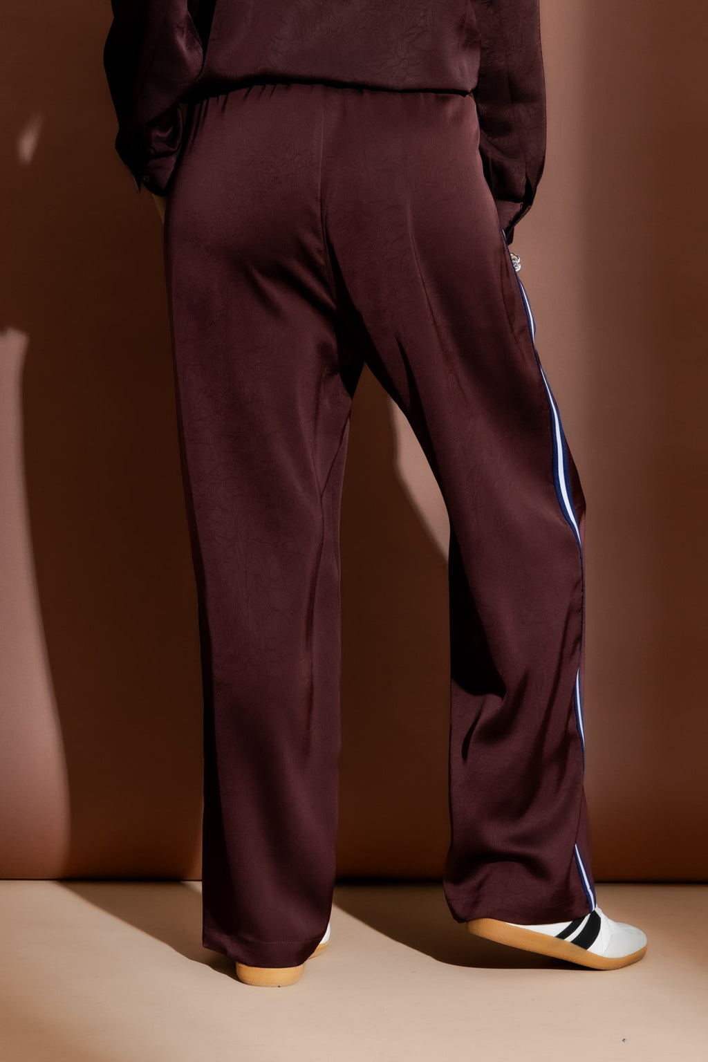 Chocolate Side Stripe Sport Pant