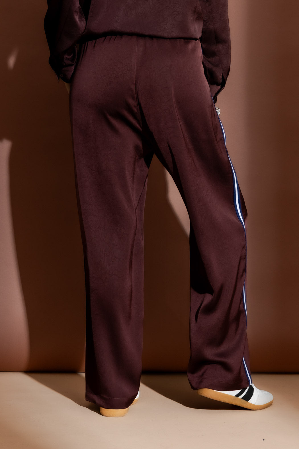 Chocolate Side Stripe Sport Pant