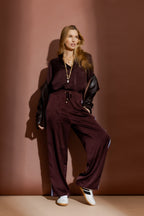 Chocolate Side Stripe Sport Pant