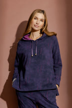 Purple Distressed Hoody